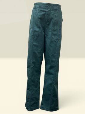 -*NWT* Grace & Lace Dark Teal Wide-Leg Utility Trousers